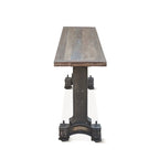 Cast Iron Table with Reclaimed Teak Top