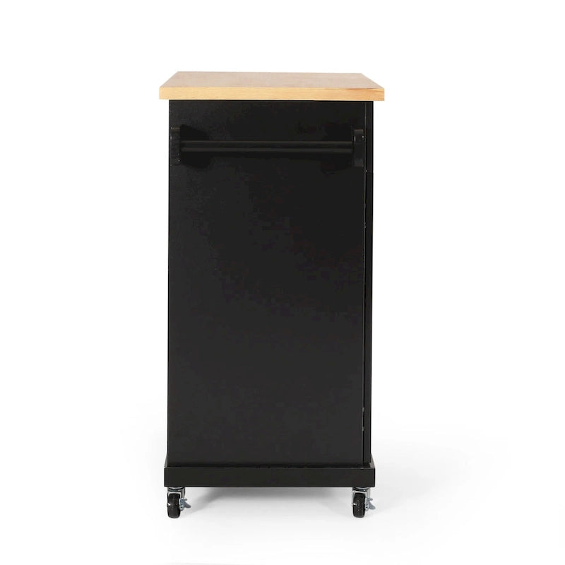 Kitchen Cart with Wheels and Storage Cabinet