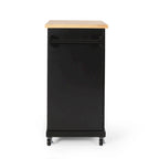 Kitchen Cart with Wheels and Storage Cabinet