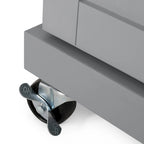 Kitchen Cart with Wheels and Storage Cabinet