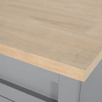 Kitchen Cart with Wheels and Storage Cabinet