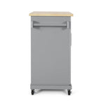 Kitchen Cart with Wheels and Storage Cabinet