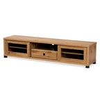 TV-Schrank aus Holz mit 1 Schublade und Ablagefächern
