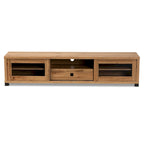 TV-Schrank aus Holz mit 1 Schublade und Ablagefächern