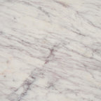 Round Accent Table with Wood Base and Marble Top