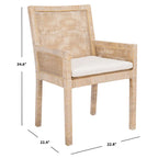 Pobřežní křeslo s polštářem - 22.8"W x 22.4"D x 34.6"H