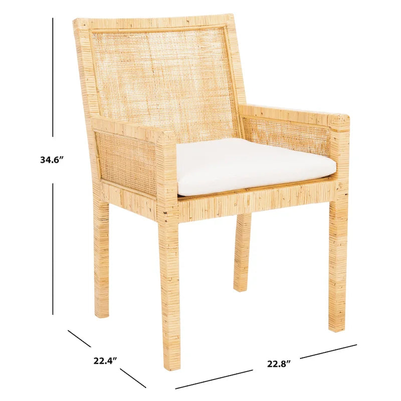 Pobřežní křeslo s polštářem - 22.8"W x 22.4"D x 34.6"H