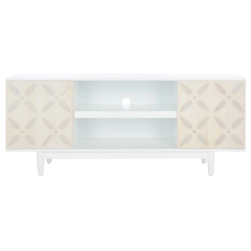 Mediameubel met patroon en 3 planken 54W x 15D x 22H