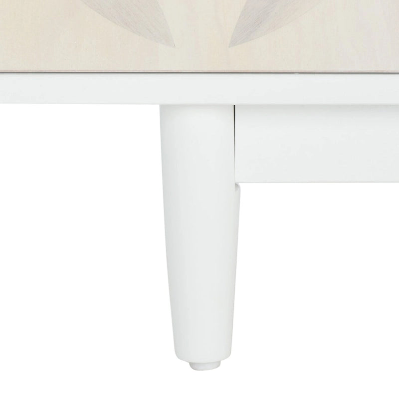 Meuble multimédia à motifs et 3 étagères 54W x 15D x 22H