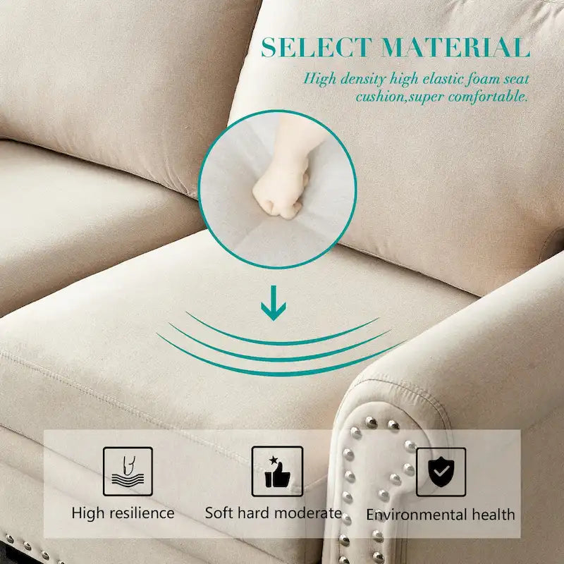 2-Sitzer-Sofa mit Polyesterbezug