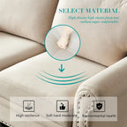 2-Sitzer-Sofa mit Polyesterbezug