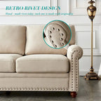 2-Sitzer-Sofa mit Polyesterbezug