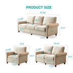 2-Sitzer-Sofa mit Polyesterbezug