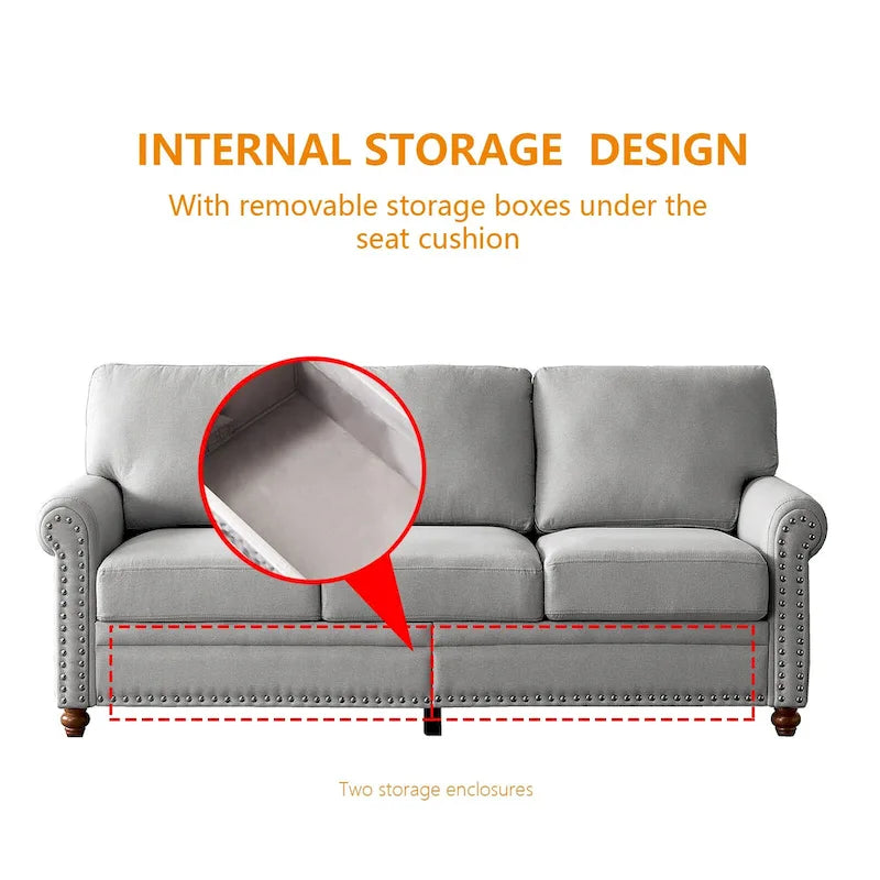 2-Sitzer-Sofa mit Polyesterbezug