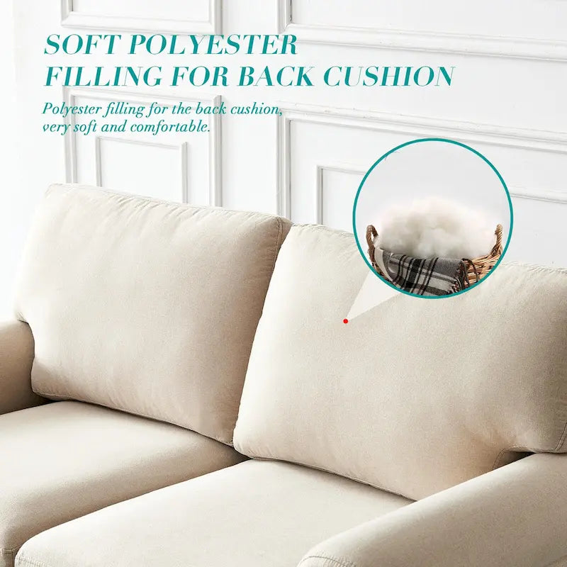 2-Sitzer-Sofa mit Polyesterbezug