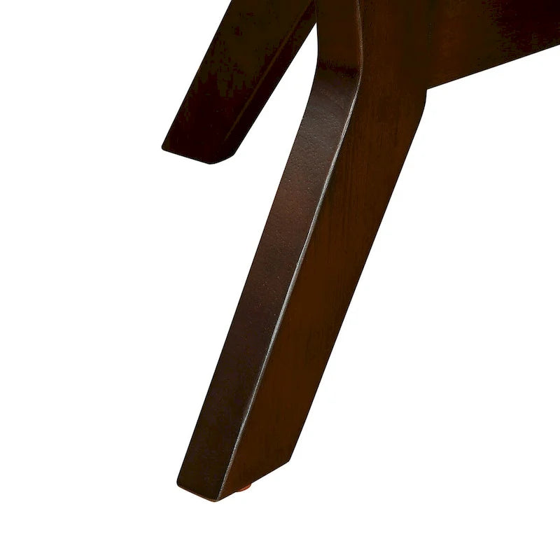 32-Inch Round Wood Coffee Table with Solid Rubber Wood Legs
