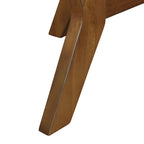 32-Inch Round Wood Coffee Table with Solid Rubber Wood Legs