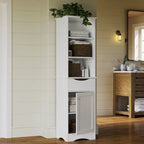 Hoches Badezimmerschrank mit Schublade und Regalböden