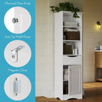 Hoches Badezimmerschrank mit Schublade und Regalböden