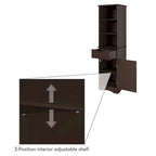 Hoches Badezimmerschrank mit Schublade und Regalböden