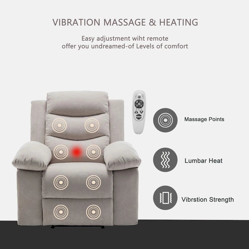 Liegesessel mit Wärme- und Massagefunktion