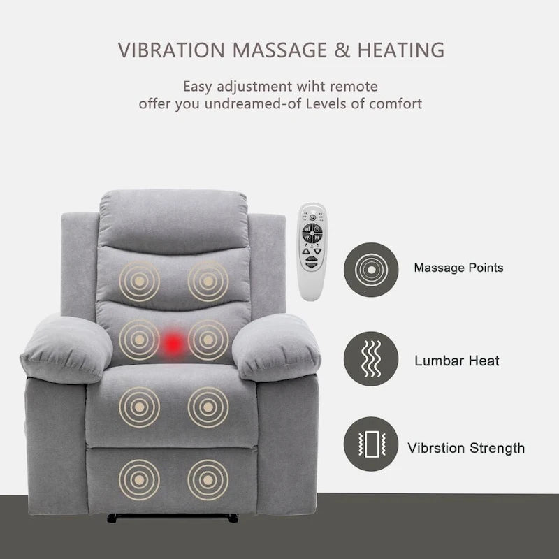Liegesessel mit Wärme- und Massagefunktion
